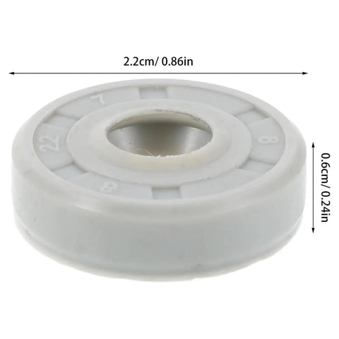4 Pack Rubber Oil Seal Gasket Replacement For Bread Machine Mixing Component Leakproof And Flour Leakage Prevention Smooth Operation Easy Installation Durable Bearing Seal For Home Bakers Pro Grade, 2.2cm x 0.6cm white rubber seal