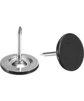 Top Shelf Black Iron Upholstery Tacks For Furniture Upgrades And DIY Woodworking Builds Flat Head Decorative Nail Tacks, 11x13mm size.