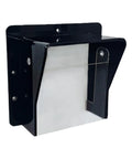 Rainproof Acrylic Enclosure Cover For Access Control Keypad With Clear Panel Rain Guard shown from side view