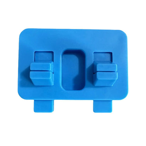 Heavy Duty Welding Wire Fixture Clamps Thickened Adjustable Cable Holds For Soldering Projects And Electrical Work Made With Durable Abs view from above showing blue clamp design.