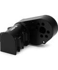 Durable Aluminum Transmission Kit for 1/30 Scale Axial SCX30 Upgrade, black CNC aluminum gearbox housing.