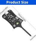 Set Of 2 Type C Inductance Testers For Motherboards And Coils, High Sensitivity Electromagnetic Induction Tool, dimensions shown