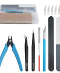 8 Piece Model Tools Kit For Hobbyists And Beginners, Essential Hand Tools Set For Gundam Builds, Cars, Planes, Buildings