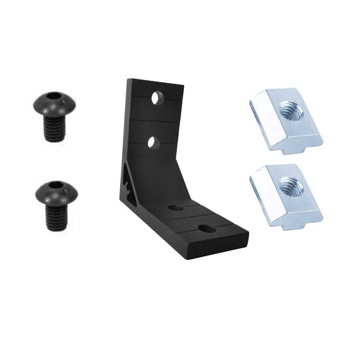 4040 Corner Brackets Set With 16 M8 T Slot Nuts 16 M8x18mm Hex Socket Cap Screws And 1 M5 Wrench For 2020 Aluminum Extrusion Profiles