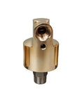 Brass Temperature Rotary Union Joint For Cooling Water Left Or Right Hand Thread High Speed 200 RPM Durable Connector DN15 DN40 For Air And Water Service, brass body front view