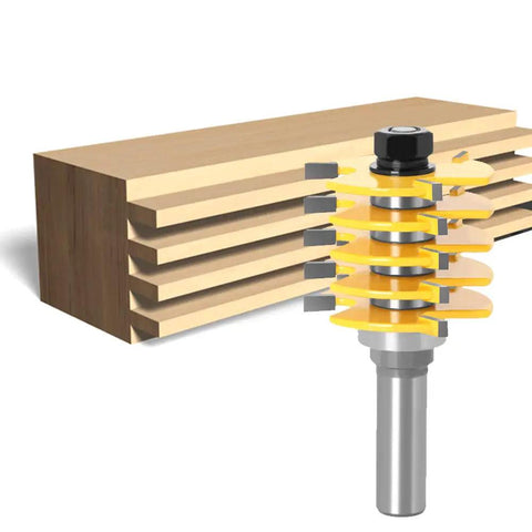 Professional Adjustable Finger Joint Router Bit With Half Inch Shank Built Heavy To Slash Your Setup Time And Nail Clean Box Joints Every Single Time Without Any Rough Edges Or Vibration near layered wood cuts.