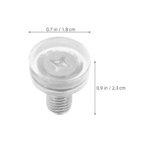 Close-up of a 0.7 inch PVC and metal furniture foot from 40 Pcs Adjustable Furniture Feet With Threaded Design For Cabinets And Chairs.