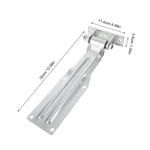 Beefy Heavy Duty Cargo Truck Door Hinge For Utility Trailers And Dump Trucks With Anticorrosion Iron Build Easy Install High Strength Rugged Rear Door Hinge For Box Trucks RVs Trailers And Fleet Maintenance, 32cm long