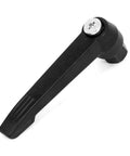 Tough As Nails M12 Female Thread Adjustable Clamping Handle With 95 mm Long Lever For Lathe And Mill Work Built Different Spring Loaded Bolt Grip In Black Finish, side view