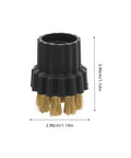 Knock Dust To The Curb With These 6 Piece Steam Cleaner Brush Heads Replacement Attachments For M8 Steamer On Hard Floors Built Tough With Nylon And Brass Bristles To Sweep Up Grime And Shine Bright, 3.90cm brass bristle brush head.