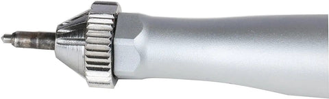 Close-up of Premium Heavy Duty Air Scribe Engraving Pen Kit One Eighth Inch Hex Shank with precise tip for etching.