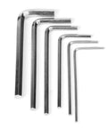 Hex wrenches from the 340 Piece 304 Stainless Steel Set Screw Kit With End Hex Adapter And 6 Wrenches for Aluminum Frames