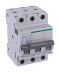 Badass Miniature Circuit Breaker Type D 20 Amp Mcb Electrical Panel Overload Protection Switch with three toggle switches.
