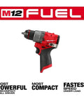 Badass M12 Compact Drill Driver With Knockout 400 Inch Pound Torque Rock Solid All Metal Chuck Gearcase Built In Low Light Led Bare Tool Kit Without Battery Or Charger For Weekend Pros showing compact design with chuck.