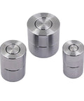 Three Piece Dimple Die Set For Metal Fabrication Tools With One Half Inch, Three Quarter Inch And One Inch Dies, CNC Machined 8620 Steel