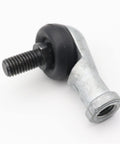 Heavy Hitter M10 To M18 90 Degree Rod End Bearing Male Steel Ball Joint Connector Right Hand Thread view showing the threaded end.