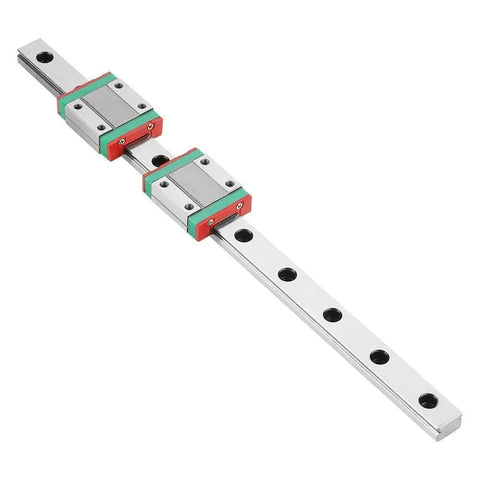 Solid Mgn12 Linear Guide Rail With Two Slide Blocks Offers A Tight 4-Point Design For Super Precise Motion and smooth operations in compact auto gear sets.