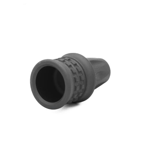 Close-up of Rugged Aluminum Bolt Knob For Bergara And CZ 457 Threaded M6X1 With Black Anodized Hard Coat Finish, Mil Spec Grade T6 Aluminum