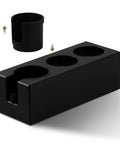 Walnut 4 In 1 Espresso Knock Box And Tamping Station With Portafilter Holder Tamper Holder And Distributor Holder For 51 To 54 Mm Espresso Gear