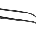 Side view of Unisex Square Sunglasses With Prescription Ready Lenses, Black And Dark Green Frame, 56 Mm, Case Included