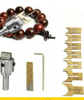 Wood Bead Maker Drill Bit Set 24 Piece 6 To 25 Mm Ball Cutter Kit with carbide tools for bead spheres and jewelry making.
