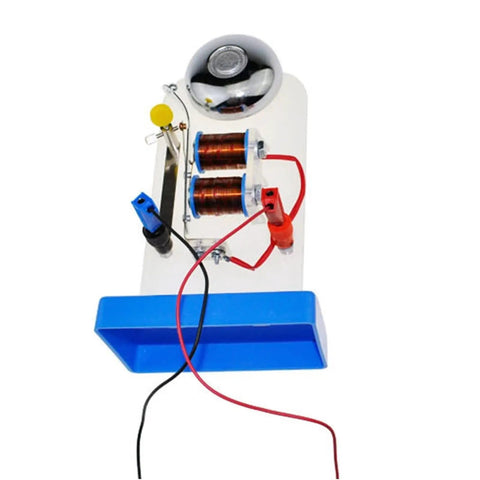 Electric Bell Demonstration Kit For Science Classrooms Hands On Electromagnet Experiment Tool with blue base and wires