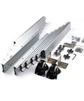 Concealed Folding Table Guide Rail Hinge Kit With Aluminum Telescopic Cabinet Table Slide For Pull Out Dining Tables And Drawers, 350mm Closed