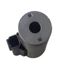 Reliable Fuxzong Solenoid Valve Coil 4303712 for Industrial Pneumatic Systems top view, black metal cylindrical design with connector.