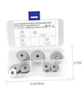 Stainless Steel Flat Washer Kit 40 Pieces Ultrathin Shim Set Flat Gasket Penny Washers For Repair And Fastening Durable Corrosion Resistant Household And Pro Use, organized box