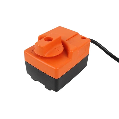 TR230-3 Rotary Actuator Assembly With 2Nm Torque AC230V 3 Point Control in orange and black, for commercial dampers.