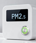 Built Tough Three Pack 12mm Momentary Push Button Switch With Bright Green Led Indicator And IP67 Waterproof Rating Featuring Pre Wired Leads For Straightforward Hookup On 12V Or 24V DC Panels display with PM2.5 reading and green LED.