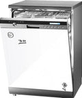 Glossy White Magnetic Dishwasher Cover Front Panel For A Fresh Kitchen Makeover With Reusable Dry Erase Surface 23.5x26 Inches