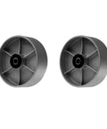 Heavy Duty Cast Iron Caster Wheels 6 Inch Diameter 2 Inch Wide Pack Of 2 With Rolling Bearings And Steel Bushings 2400 Lb Total Capacity
