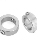Stainless Steel Drill Depth Stop Collar Set For High Carbon Steel Drills, 12 Piece Lightweight Limit Rings With Screw On Collars