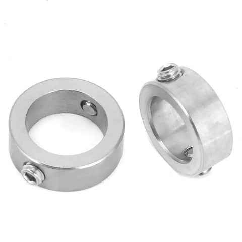 Stainless Steel Drill Depth Stop Collar Set For High Carbon Steel Drills, 12 Piece Lightweight Limit Rings With Screw On Collars
