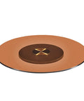Beefy Heavy Duty Tempered Glass Lazy Susan Turntable 8mm Thick Round Serving Plate for Tabletop 38 Inch Diameter Rotating Tray