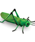 Green grasshopper figure from Jumbo Insects Educational Toy Set For Kids Ages 3 And Up, Hands On Insect Figures For Science Learning