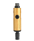Heavy Duty Pneumatic Air Die Grinder Built Like A Badass Shop Workhorse For Crushing Steel Fabrication Tasks And Yielding Flawless Ground Edges Without Fail Professional Grade Performance, gold metal housing with chuck.