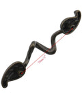 Leaf Shape Drawer Pull Handle Set 6 Pieces 3 Inch Hole To Hole Bronze Twig Branch Cabinet Pulls 4.72 Inch Length