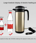 Road Ready Dope Portable Water Heater For Car And Truck 12V 24V Fast Heat large electric heating pot with 1200ml capacity.