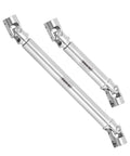 Top Tier Stainless Steel Drive Shafts For 1/18 Scale RC Upgrades made fully heavy duty, showing two silver shafts with D-shaped splines.