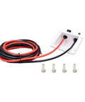 Solar Cable Entry Gland With Preinstalled 10 Ft 10AWG Extension Cable UV Resistant Dual Cable Entry Housing For RV Boat And Camper Waterproof White 3 Meter Outdoor Grade Quick Install Ready Built To Last with screws visible.