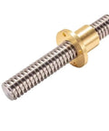 Beefy Heavy Duty T20 Leadscrew With 20mm Diameter Brass Nut Length From 100mm To 1000mm CNC And 3D Printing Ready Standard T20 Mount 8mm Lead 4 Start Smooth Precise Motion For DIY Machining, brass nut on leadscrew