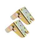 Hella Sturdy Folding Self Locking Hinge With Install Kit 4 Pack, zinc brackets for table support, dimensions 4.5x6.1x6.5 cm.