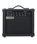 20 Watt Electric Guitar Amplifier Portable Practice Jam Ready Black With Three Point Five Millimeter Aux In Six Point Thirty Five Millimeter Headphone Output Guitar Input Beginner Friendly Travel Ready Includes Cable Pick And Adapter