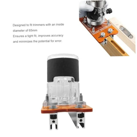 2 In 1 Mortise And Tenon Jig For Woodworking Router Projects Pro Grade Aluminum Alloy Construction, front view