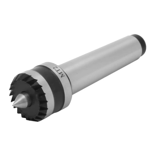 Heavy Duty MT1 Wood Lathe Tailstock Center With Precision 0.01mm Steel Spindle for turning support close-up.