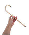 Adjustable Curved Lamp Rod Replacement With Threaded Hardware DIY Quick Fix For Lamp Repairs held in hand