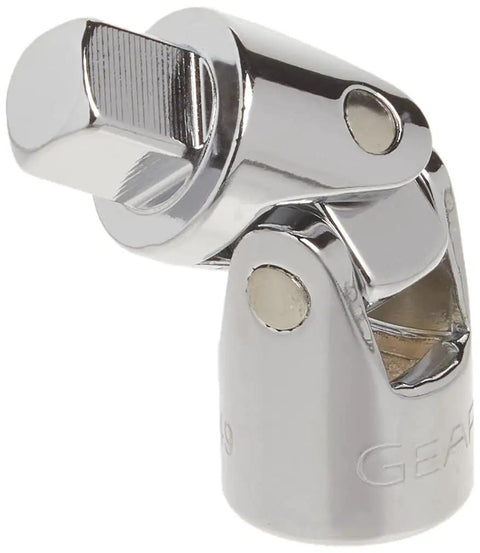 3/8 Inch Drive Universal Joint With Ball Detent For Secure Socket Retention, Polished Chrome Finish Automotive Tool Model 80549