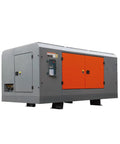 Zero Hassle Heavy Duty Oil Free Air Compressor With Truly Silent Rotary Setup High Pressure Airflow For Garage Workshop And Industrial Jobs Smooth All Day Long Power, grey and orange design, industrial use.
